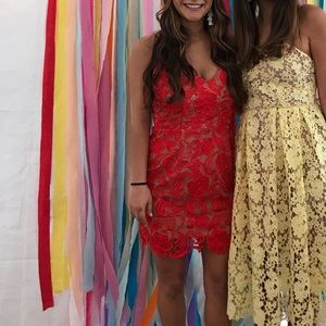 Orange Crochet Dress